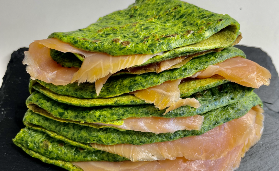 CREPES SPINACI E SALMONE