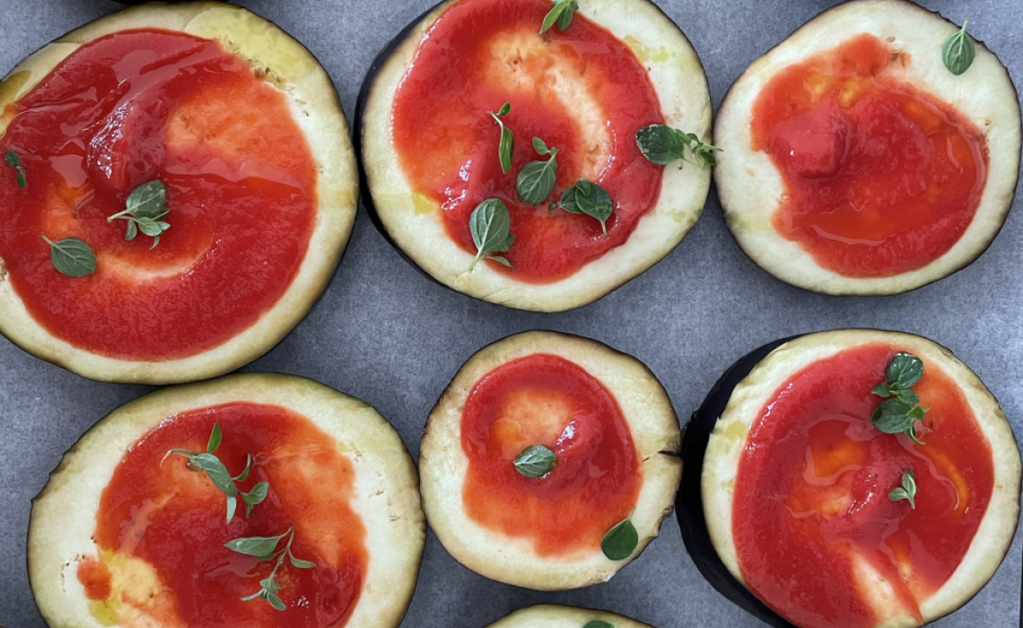 PIZZETTE DI MELANZANE AL FORNO