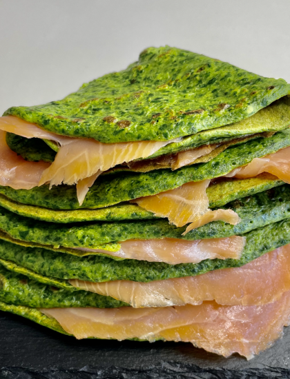 CREPES SPINACI E SALMONE