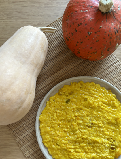 RISOTTO ZUCCA E ROBIOLA